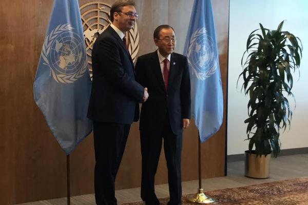 UN je garant neutralnosti i mira na Kosovu! Vučić i Ban Ki Mun razgovarali o Njujorku