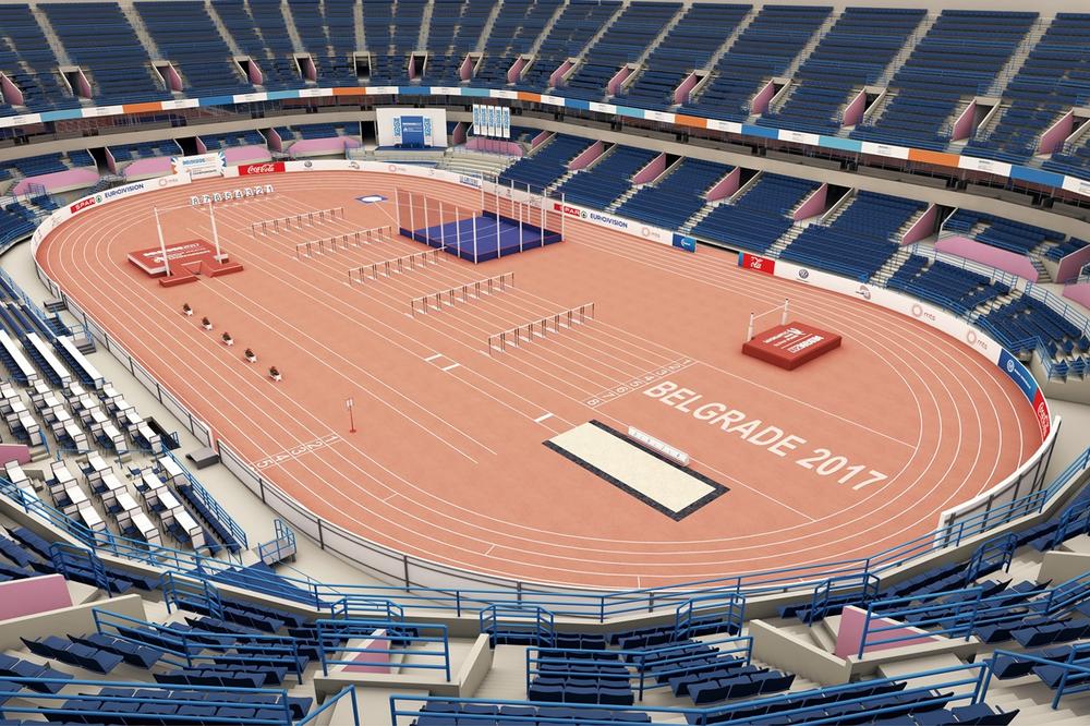Ovako će izgledati Arena za Evropsko atletsko prvenstvo u dvorani! (FOTO)