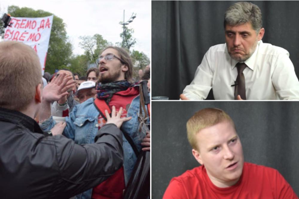 POD MAČ BATO! Novinar koji je intervjuisao dr Miroljuba Petrovića sukobio se sa studentima na protestu! DALJE NEĆEŠ MOĆI!