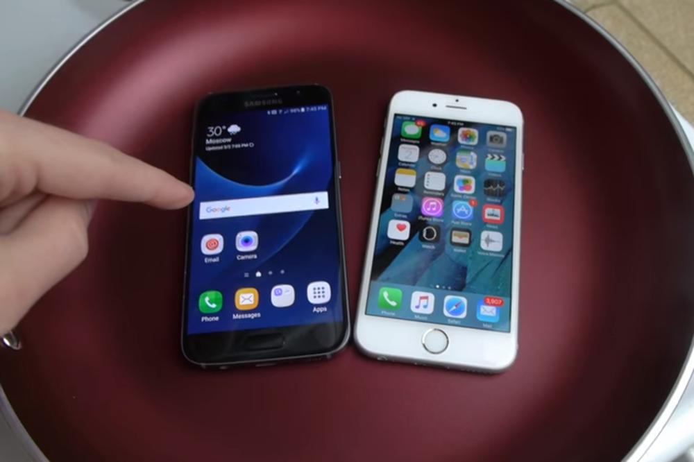 Stavio je Ajfon i novi Samsung u VRELU vodu - jedan je preživeo, šta mislite, KOJI?! (VIDEO)