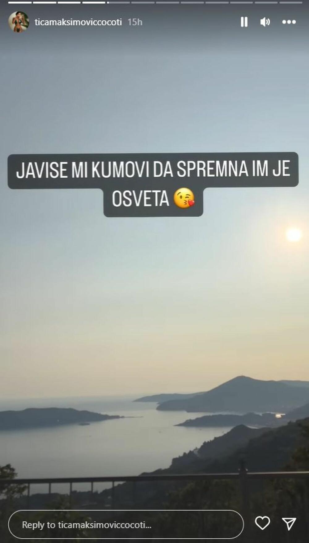 Tijana Ajfon poslala poruku iz Crne Gore da je spremna osveta