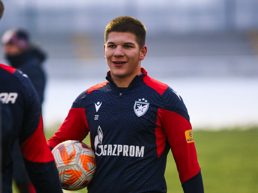 Jovan Mijatović na jednom od treninga Crvene zvezde ove zime