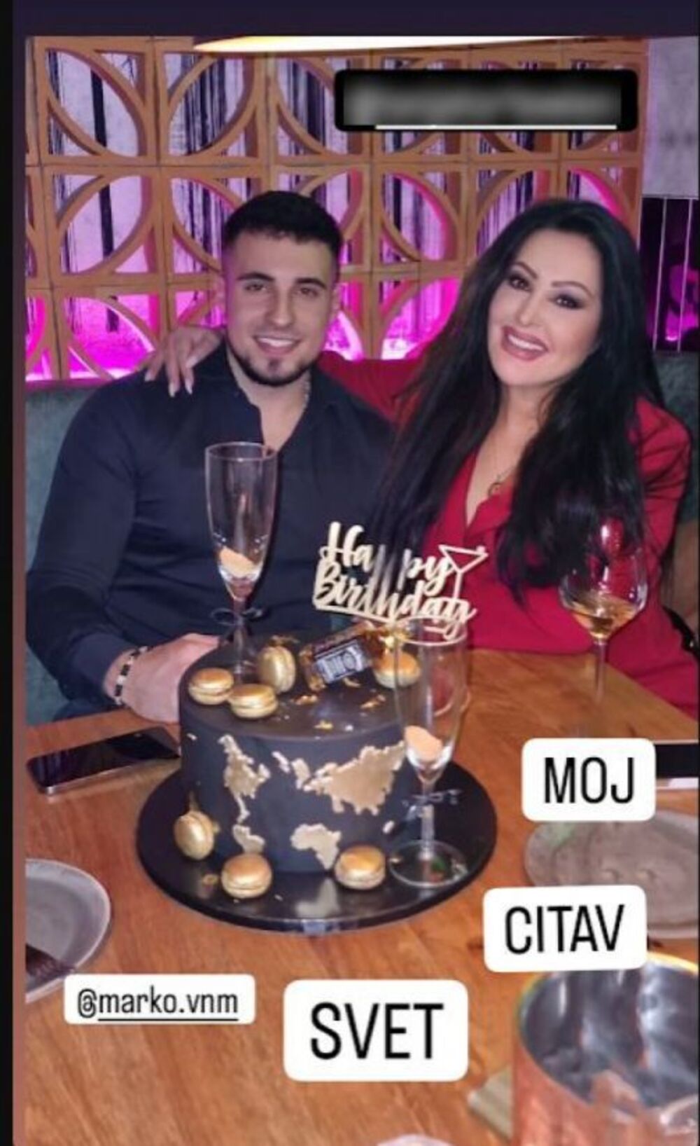 Dragana Mirković sa sinom proslavila njegov rođendan