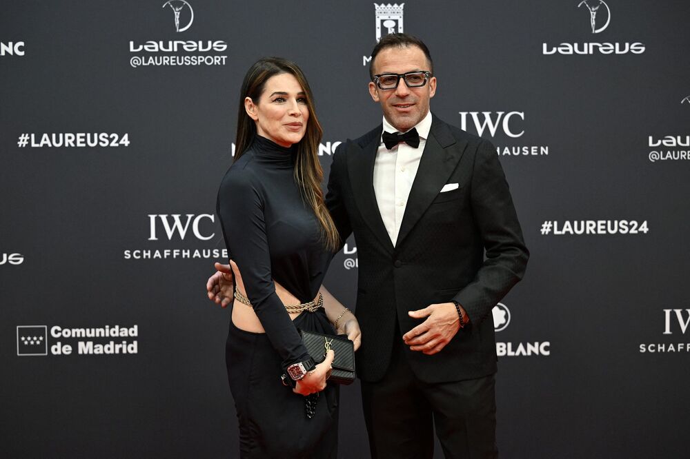 Alesandro Del Pjero sa suprugom Sonjom Amoruso na dodeli Laureus nagrada