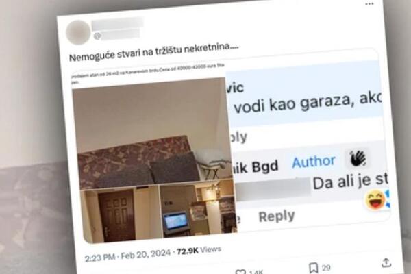 "BUDALA JE ONAJ KO GA KUPI!": Beograđanka objavila oglas za prodaju stana, pa RAZBESNELA KORISNIKE ZBOG 1 STVARI