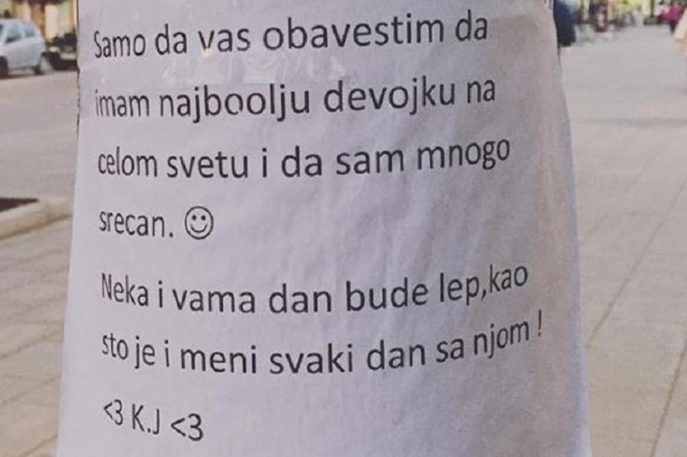 LUD OD LJUBAVI: O pismu ovog Čačanina danas priča cela Srbija!