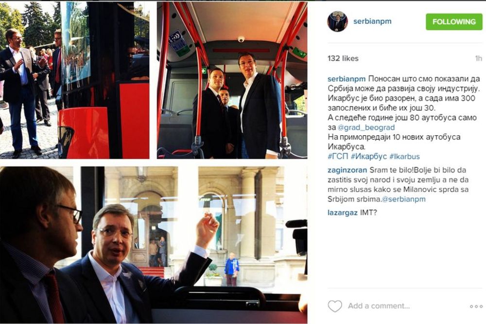 JESTE LI DANAS SRELI VUČIĆA U BUSU? Premijer, Mali i ambasador Nemačke vozili se u prevozu!