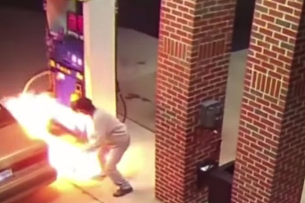 VIDEO JE PAUKA, A ONDA SE UPANIČIO I ZAPALIO - PUMPU! Ovaj dan pamtiće do kraja života! (VIDEO)