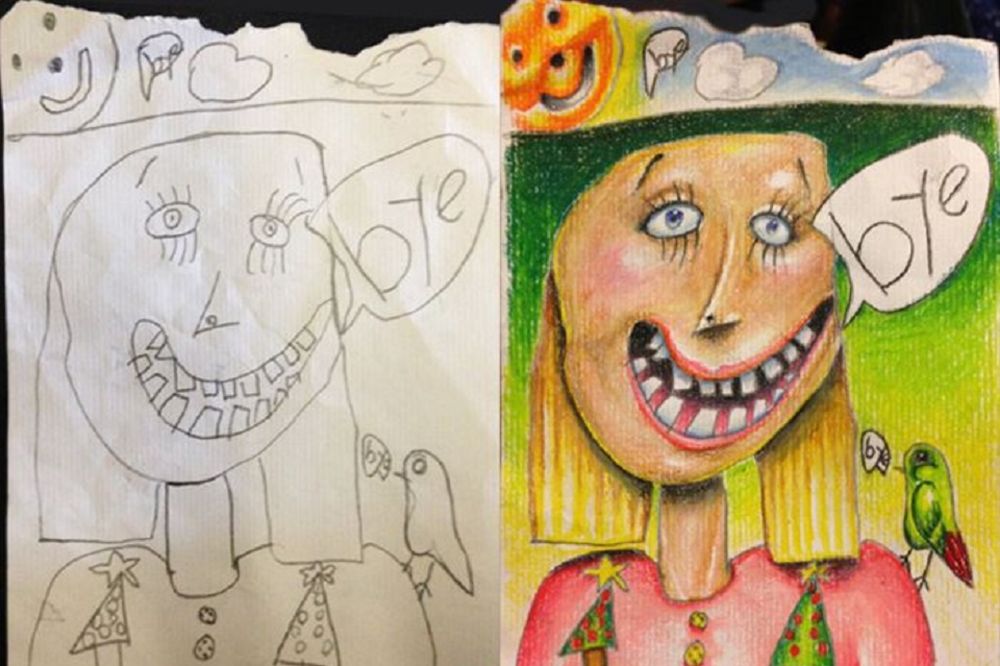 OTAC NA SLUŽBENOM PUTU: Deca prave crteže koje tata vraća neverovatno obojene! (FOTO)