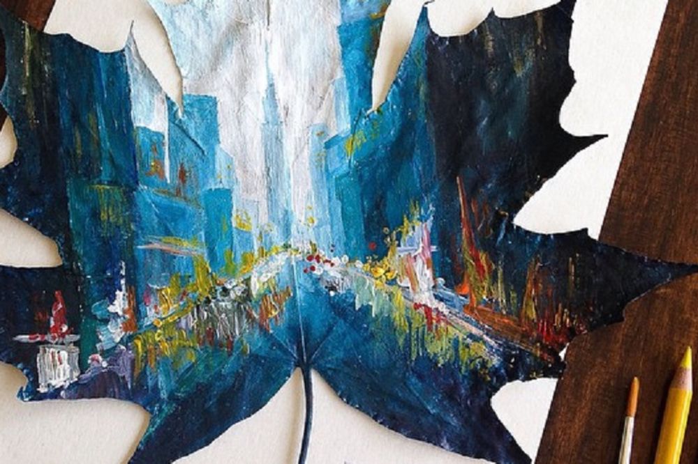 Umetnica koristi jesen na savim neobičan način (FOTO)