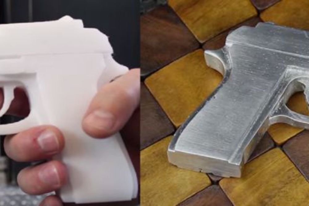 Napravite metalni pištolj samo od od stiropora, peska i limenki! (VIDEO)