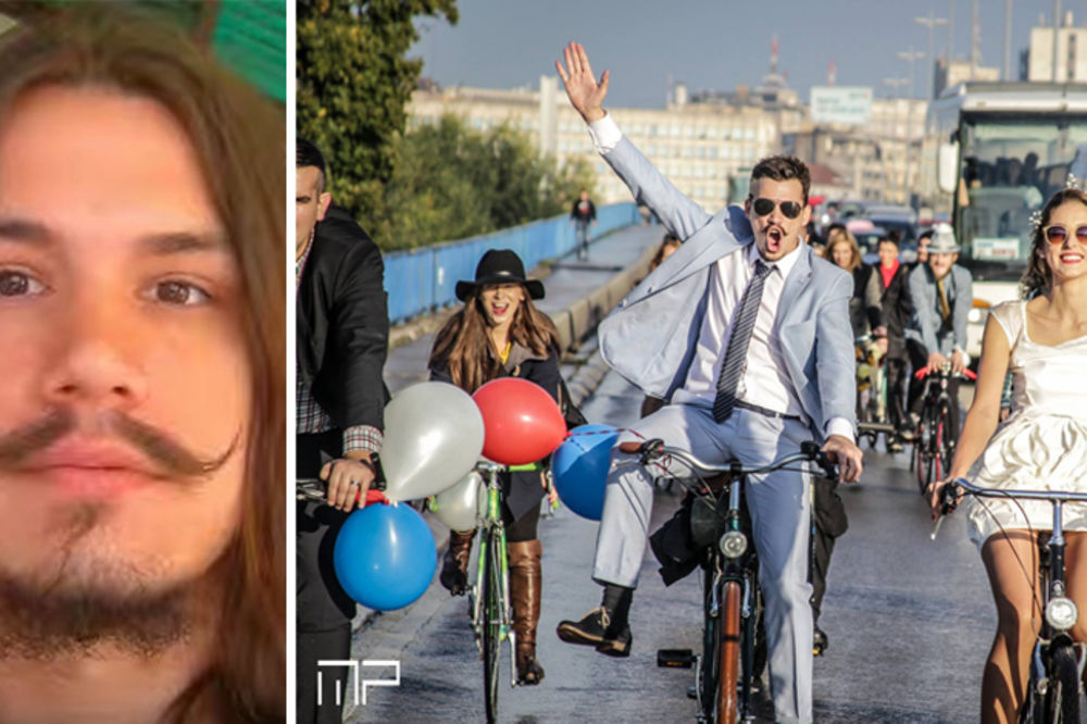 O njemu priča cela Srbija: Prvo je napravio najluđi klip na Jutjubu, a onda se oženio na biciklu! (VIDEO) (FOTO)