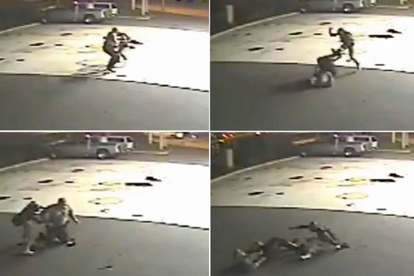 Pokušao je da zapali pumpu i zakolje policajca... Šta mislite kako je završio? (VIDEO)