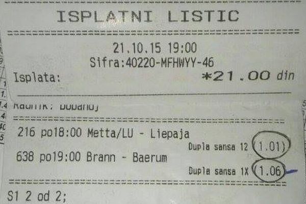 Pa bravo care: Uplatio 20 dinara, osvojio 21! (FOTO)