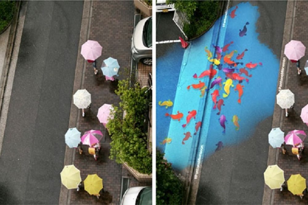 Ulica koju obična kiša pretvara u nešto magično! (FOTO)