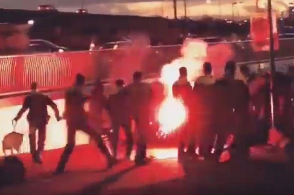 Tuča navijača Partizana i policije: Grobari na njih bakljama, a oni odgovorili pendrecima! (VIDEO)