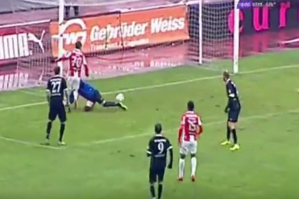 Nesrećni autogol golmana Voždovca: Njegova peta donela Zvezdi vođstvo tri minuta pre kraja! (VIDEO)