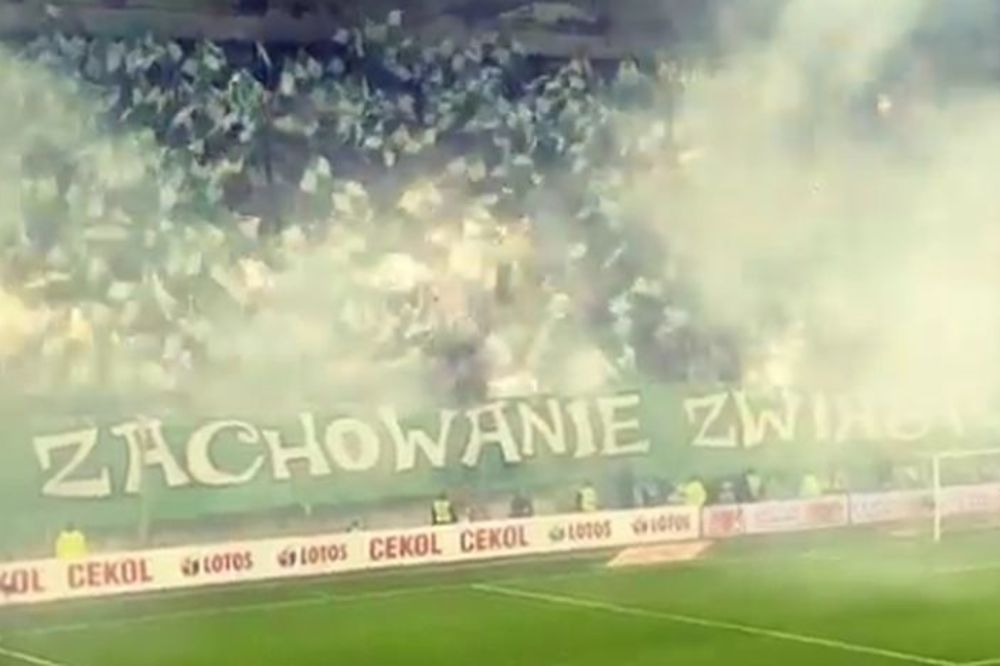 Srpski golman očaran moćnom koreografijom i bakljadom poljskih ultrasa! (VIDEO)