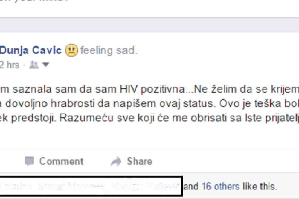 Objavila sam na Fejsbuku da imam sidu! Zašto bi iko normalan to radio? Evo zašto
