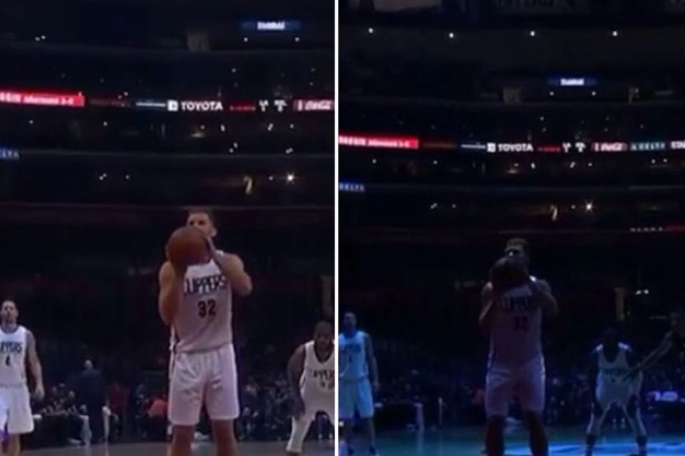 Ugasili mu svetla u hali dok je izvodio slobodna bacanja. I opet je pogodio! (VIDEO)