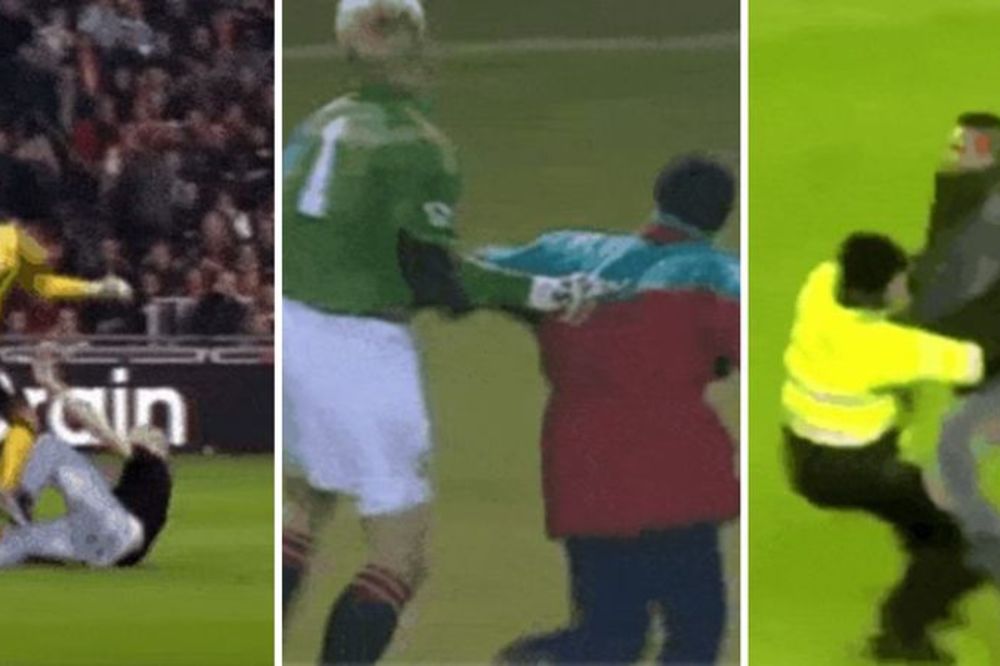 Njih 10 se napravilo pametno i uletelo u teren... I popili su batine kao nikad u životu! (GIF)