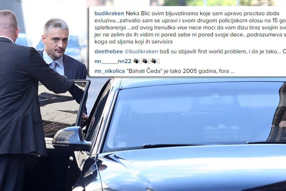 Ne treba mi policijski ološ! Čeda otpustio obezbeđenje koje mu radi o glavi!