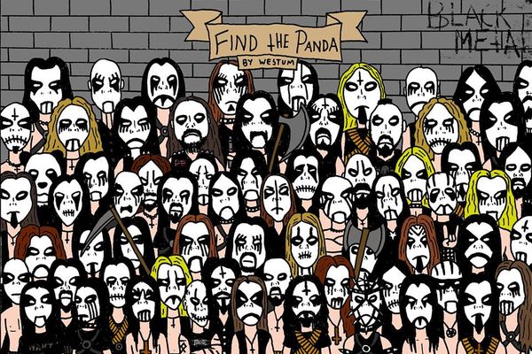 Imate 10 sekundi ili ste glupi: Gde je panda među ovim hevi metalcima? (FOTO)