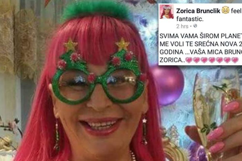 Ništa nam nije jasno: Šta je to Zorica Brunclik htela da nam kaže za Novu godinu? (FOTO)