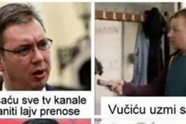 Kad je gladan nije sav svoj: Ovako se Vučić transformiše u babu! (FOTO)