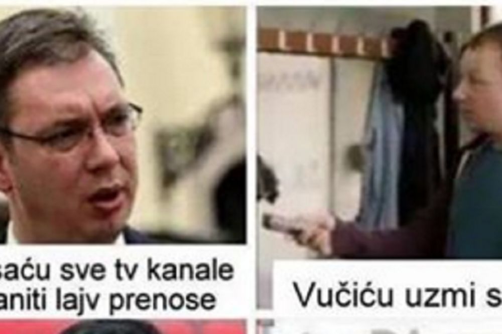 Kad je gladan nije sav svoj: Ovako se Vučić transformiše u babu! (FOTO)