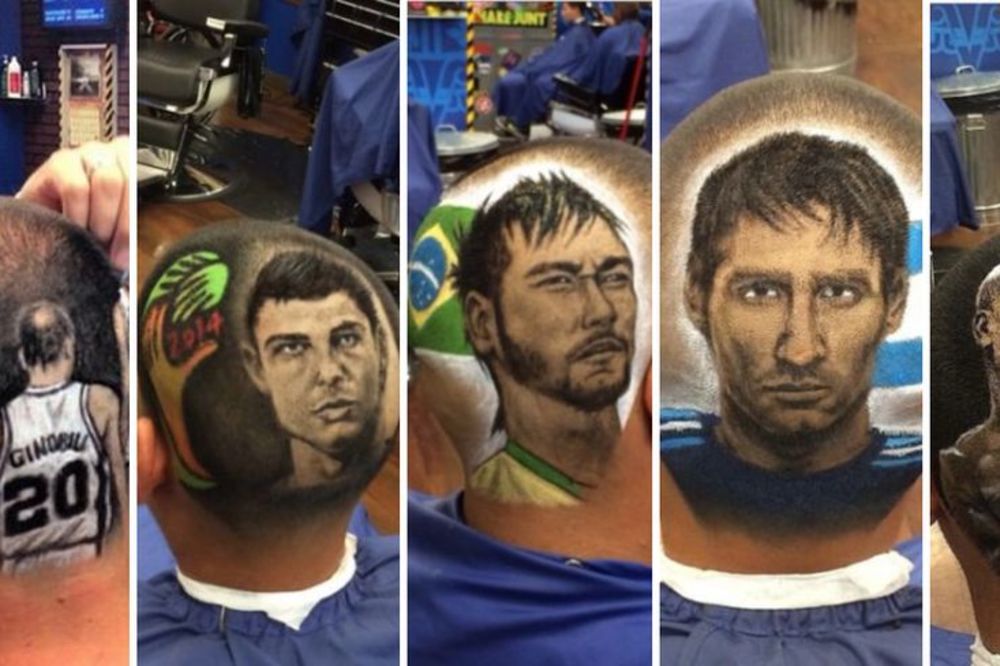 Hoćete da pokažete svima ko je vaš omiljeni sportista? Dozvolite njemu da vam radi o glavi! (FOTO)