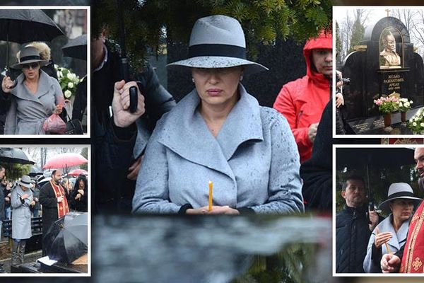 Arkana zaboravili! Svi ga kao fol vole, a samo je još on osim Cece i dece došao na pomen! (FOTO)