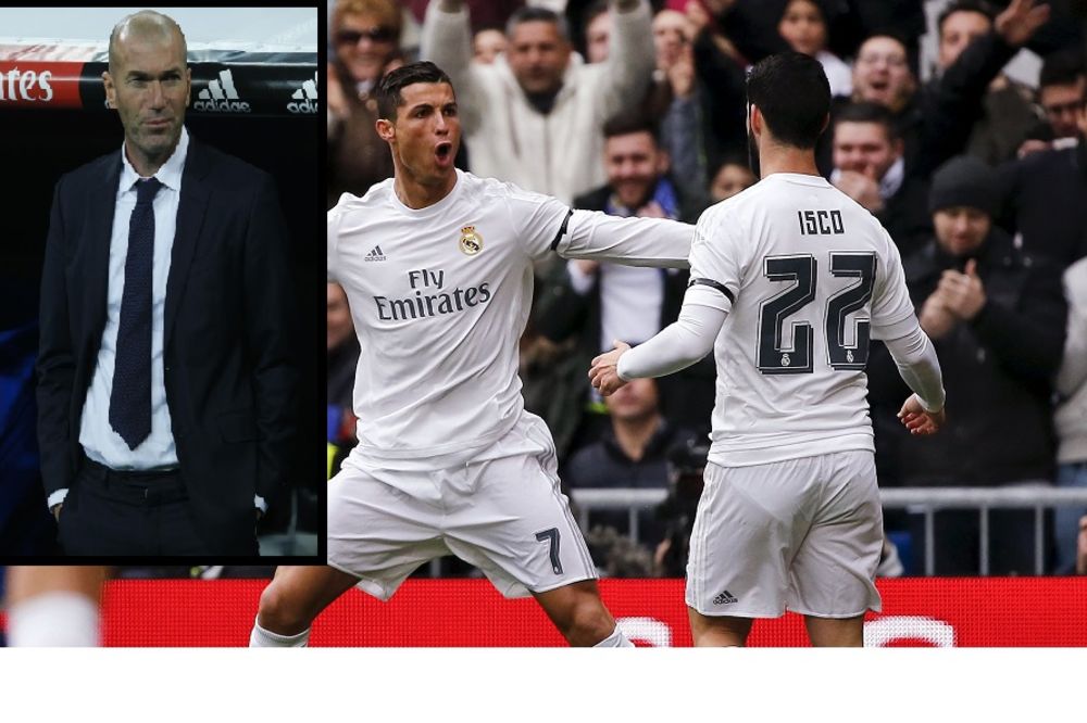 Od kada je Zidan na klupi Real Madrida, kraljevski klub ne ispraća rivale bez pet komada! (VIDEO)