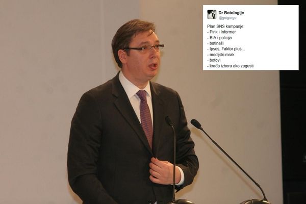 Kako izgleda plan SNS kampanje? Pink i Informer, BIA i MUP, batinaši, medijski mrak, botovi! (FOTO)