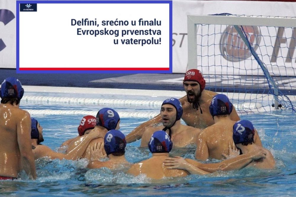 Podrška za delfine i iz vazduha: I Air Serbia uz naše vaterpoliste! (VIDEO)