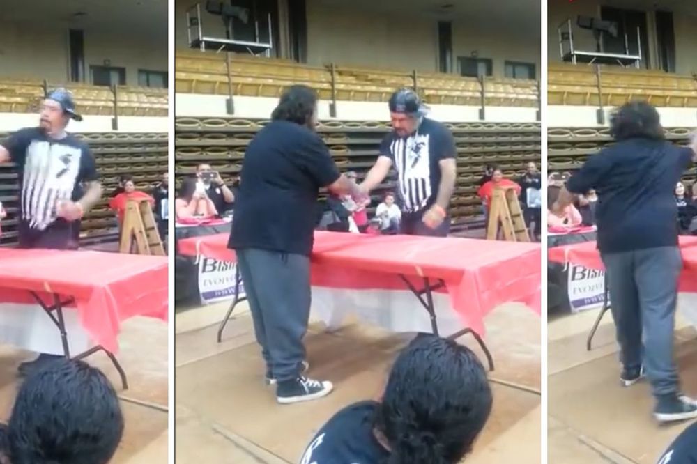 Klasičan nokaut: Evo kako udara šampion u profi šamaranju! (VIDEO)