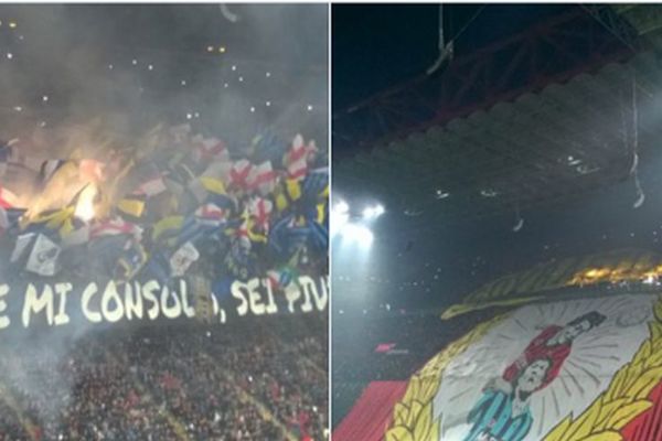 Navijači Milana i Intera nisu razočarali, videćemo da li će igrači? (FOTO)