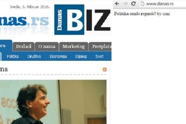 Politika srušila Danas? Hakovan sajt srpskog lista! (FOTO)