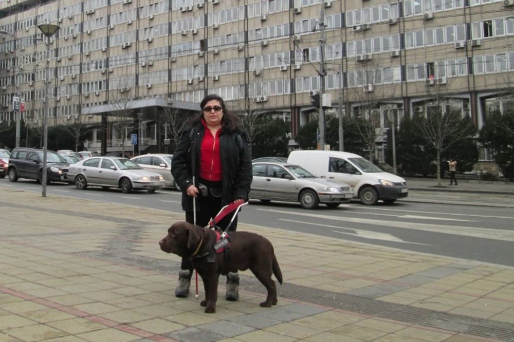 Na ovaj protest došla je samo slepa žena, a razlog će vas rastužiti...(FOTO)