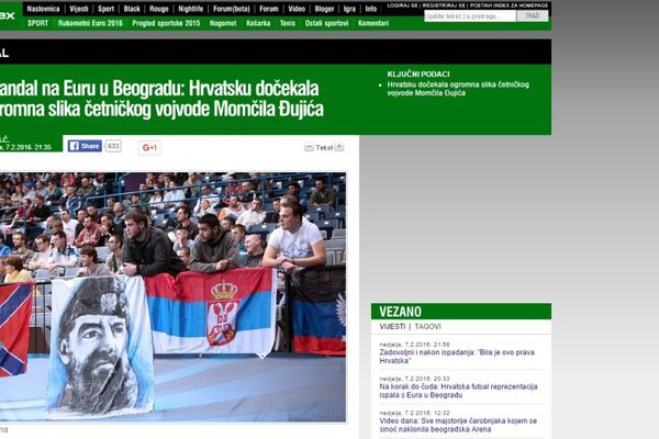 Hrvati pobesneli zbog četničkog vojvode na tribinama u Areni! (FOTO)