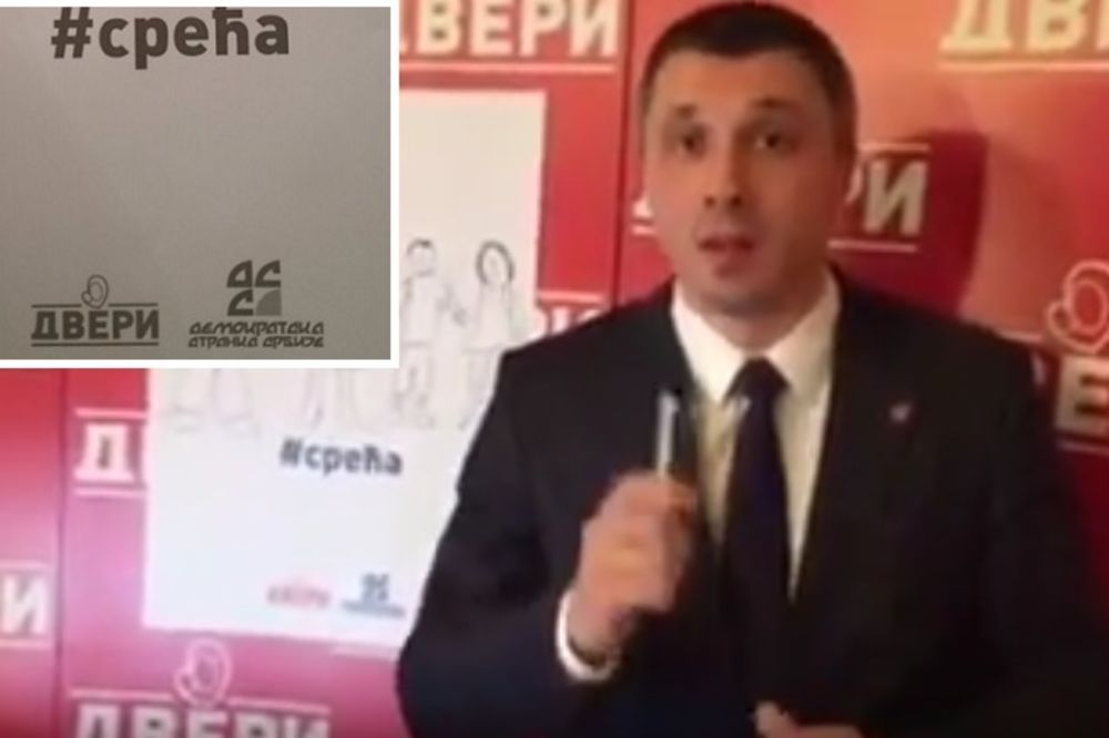 Nije Top lista nadrealista, ovo je lider Dveri i predstavlja slogan za izbore kao prodavac u telešopu (VIDEO)