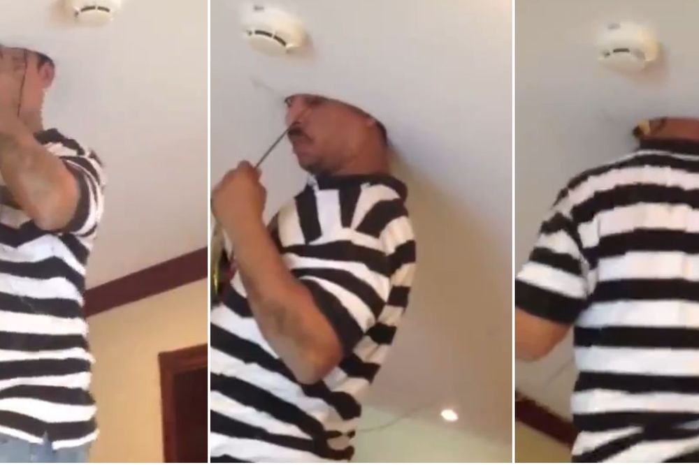 Ono kada električaru ostane glava u plafonu... Čekaj, šta!? (VIDEO)