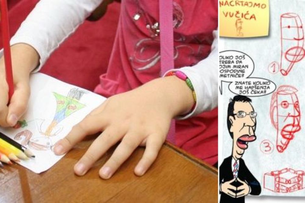 Ma, da li je ovo realno: U školi tražili od dece da naslikaju Vučića?! (FOTO)