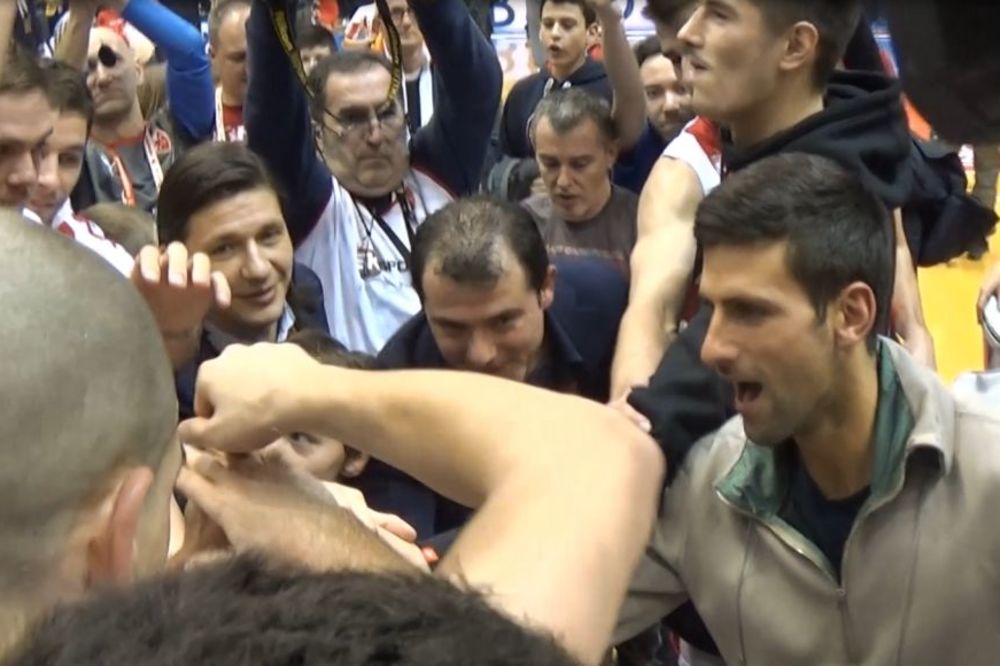 Nole grlio Milera i Gudurića, pa zajedno sa Dekijem i Pantelom slavio pobedu! (VIDEO)