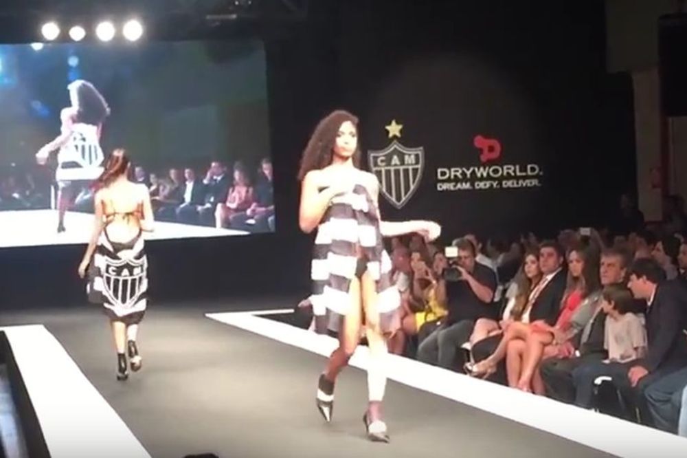 Modna revija na promociji dresova: Oskudno odevene manekenke u senci ostavile Robinja! (VIDEO)