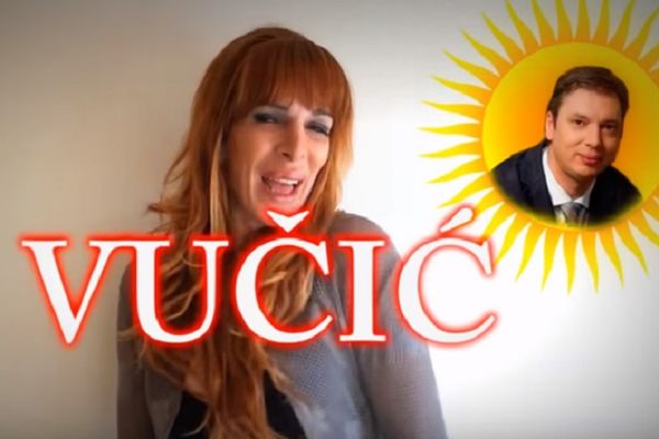 Da li vam je ovo odvratno ili samo urnebesno? Vučić je maskota, lep, ima dubok džep! (VIDEO)