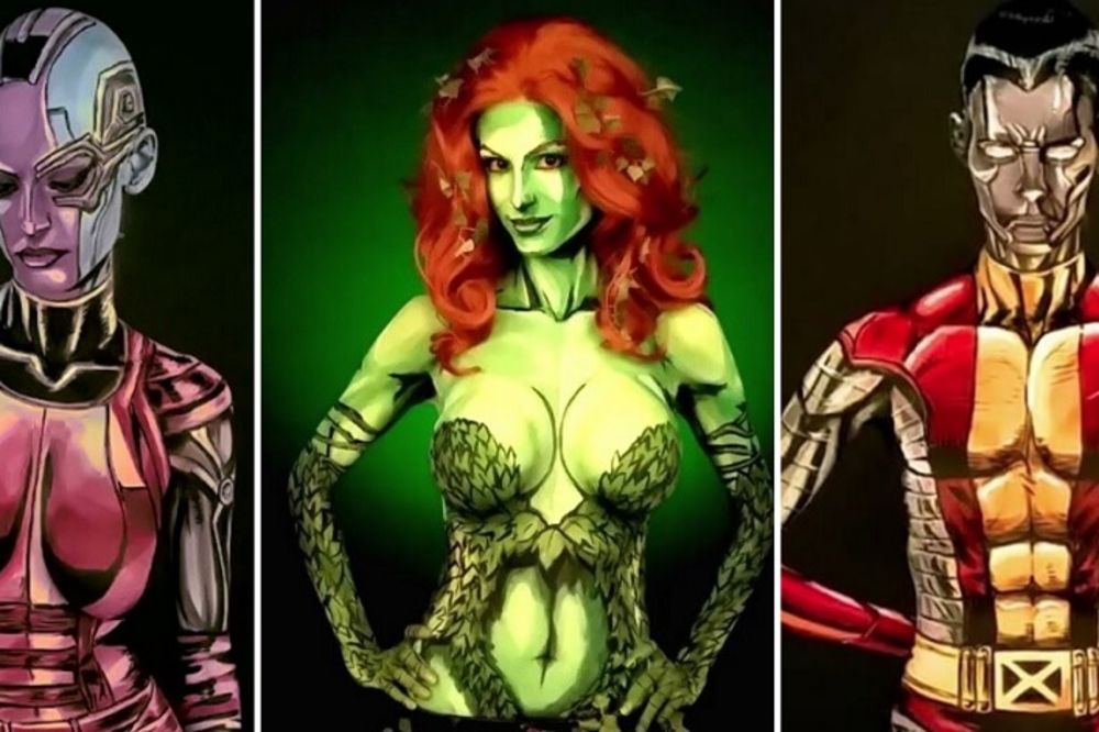 To se zove umetnost: Oslikala je superheroje na golom telu! (VIDEO)