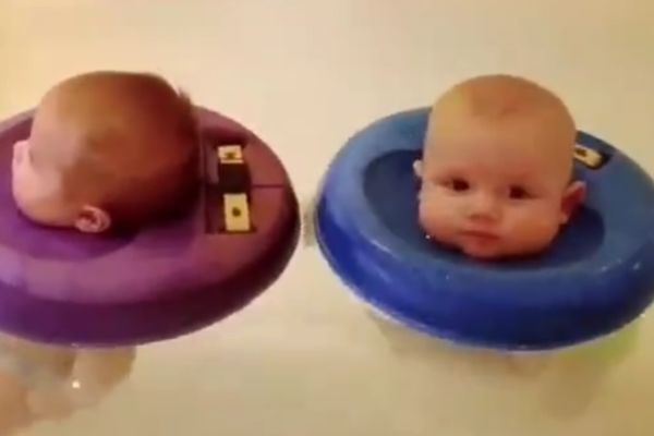 Tata se dosetio: Ove plutajuće glavice ne zahtevaju njegovu punu pažnju (VIDEO)