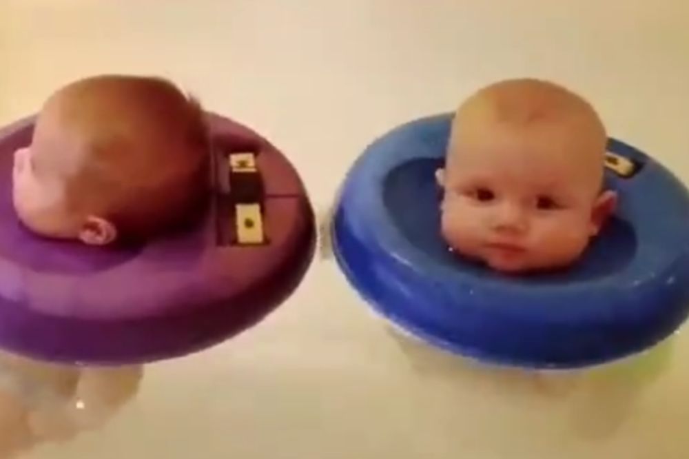 Tata se dosetio: Ove plutajuće glavice ne zahtevaju njegovu punu pažnju (VIDEO)