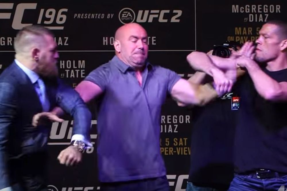 Irac udario Brazilca: Jedva sprečena tuča Mekgregora i Dijaza na suočavanju! (VIDEO)